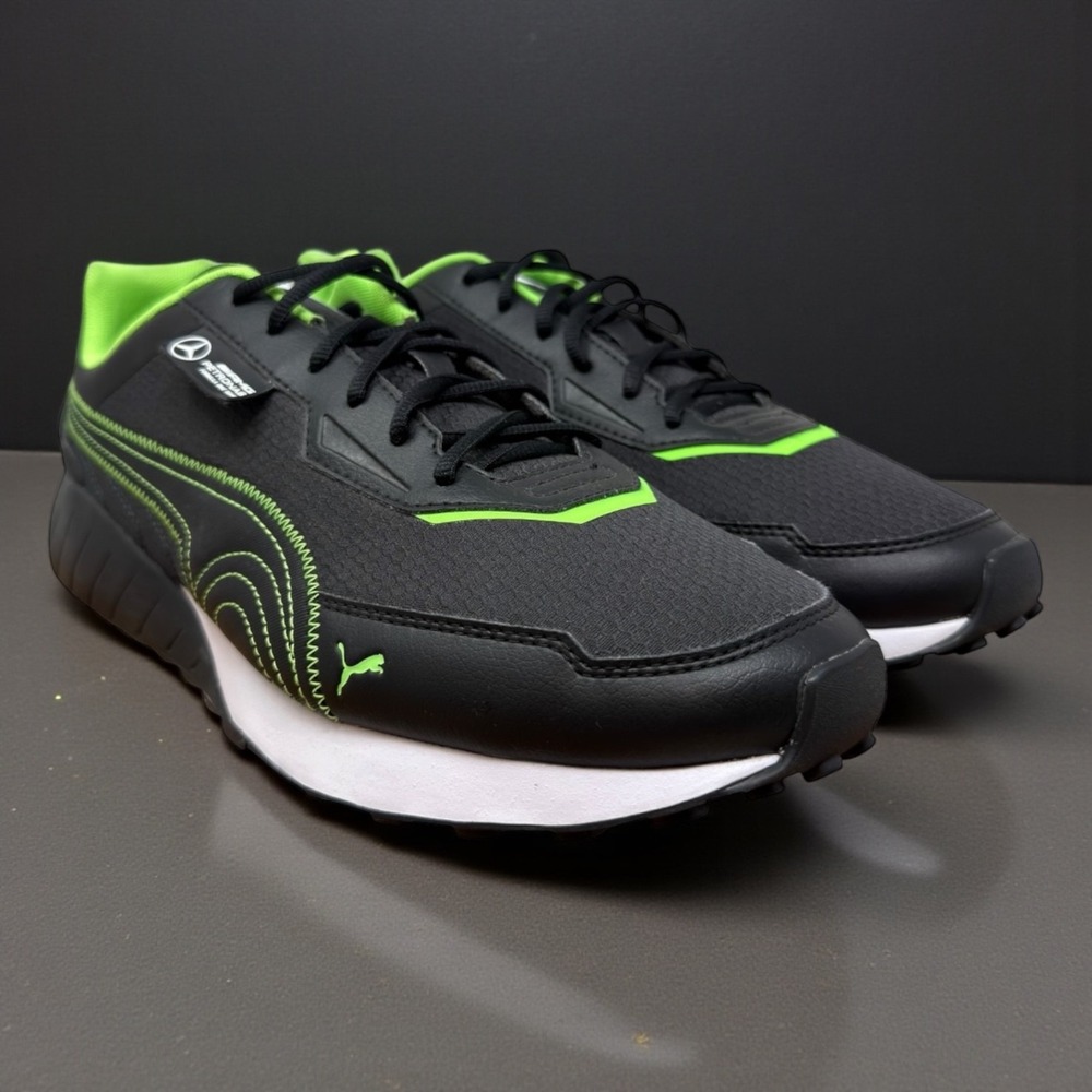 Puma Speedfusion Mercedes AMG Petronas F1 Mens 13 Black Neon Green 308427-01